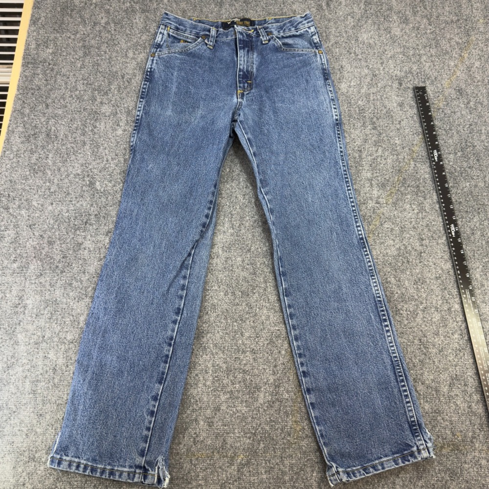 Wrangler Mens George Strait Collection Cowboy Cut Jeans 30x30 Blue Medium Wash